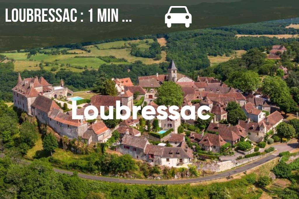 La Sagnarde, Maison En Pierre, Loubressac Exteriér fotografie