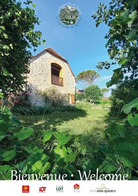 La Sagnarde, Maison En Pierre, Loubressac Exteriér fotografie